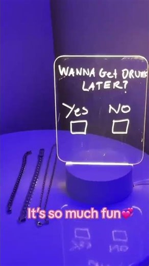 Creative LED Message Board Night Light | Write & Glow USB Lamp Gift for Kids