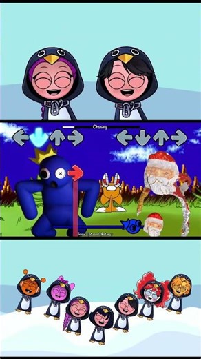 Friday Night Funkin' Sprunki Gogo gaga Penguin x Rainbow Friend FNF: Cursed Mashup! 🐧🎤 🌈 - FNF Mod