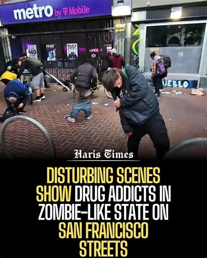 Scenes show drug addicts in zombie-like state on San Francisco streets