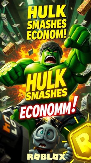 Hulk Plays Roblox and Destroys Everything 🤣 | Funniest Roblox Short | RoboLOLX AI #shorts #roblox