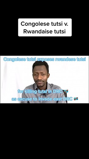 Tutsi who says he is from DRC congo he exposes his rwandaise tutsi brothers for killing his own tribe people. But says that kagame government blame the other militia groups. So kagame army can invade DRC 🇨🇩 using excuse that tutsi in Congo are dying. Rwandaise tutsi apartheid system expand their empire all over Africa. #rwandatiktok #somalitiktok #ethiopian_tik_tok #burunditiktok🇧🇮 #congolesetiktok #congolaise🇨🇩 #rwandaiskilling💔😭🇨🇩 #inkotanyicyane🇷🇼✊🏿 #tutsi #banyamulenge
