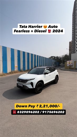 Nilesh Udmale on Instagram: "✅ Real SUV 👑 Tata Harrier big and Bold 2024, Top features panoramic Sunroof, Auto gear drive smartly hassle free traffics or long drive, Diesel ⛽️ Dual tone dashing look, 1st Owner, 99000km driven, Warranty 1 year, Driver seat electric adjusted, Top safety 6 Airbags ABS EBD, Special drive sport mode, Big cabin size best comfort, premium interior, ventilated seats, Big size Alloy wheel 🛞 Push button start, Smart infotainment system with Navigation Voice command, 360