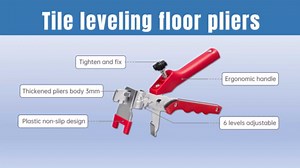 1/8" Tile Leveling System with Floor Tile Plier and Rubber Mallet- 4000Pcs Leveling Spacer Clips and 500Pcs Reusable Wedges, Tile Tools Kit for Professional Ceramic Tiles and Stone Installation