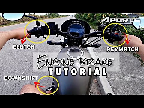 HOW TO USE ENGINE BRAKE IN MANUAL MOTORCYCLE | FULL TUTORIAL