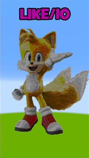 AMAZING Tails Pixel Art! Wait for it... 🔥🙂 #shorts