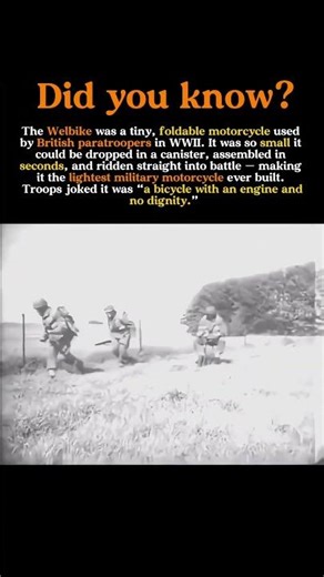 WWII’s Lightest Motorcycle: The Welbike Paratrooper Bike