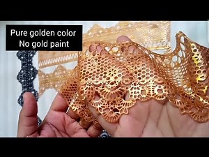How to make edible sugar lace/golden cake lace,sugar lace recipe from scratch