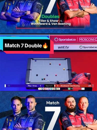 Mosconi Cup 2025 Match 7 Filler/Shaw Vs SVB/Woodward Epic Match🔥🔥🔥 ... #mosconi #cup #2025 #highlight #foryou