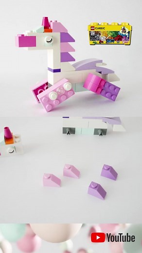 You can build unicorn using LEGO classic 10696. #lego#レゴ #legomoc #kidstoys #知育玩具 #toyslovers #legotiktoker #toys