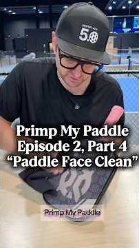 Primp my paddle episode 2, part 4: cleaning the paddle face and paddle reveal #paddlepaddle