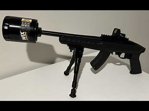 OIl Filter Silencer on a Ruger Charger