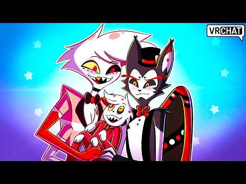 Angel Dust and Husk HAVE A BABY in Hazbin Hotel VRChat