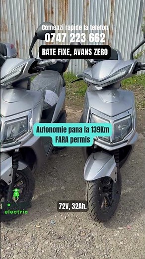 ZMEU - electric scooter WITHOUT a permit - range up to 139Km - 2500W 72V 32Ah