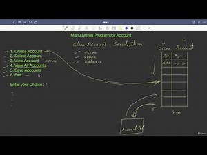 25.10 : Java Collections Project | Menu Driven Account Program [Abdul Bari] Java Course