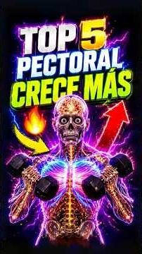 TOP 5 ejercicios para CRECER PECTORAL #pectorales #hipertrofia #shorts