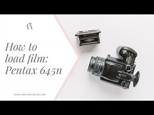 How to load 120 film into a Pentax 645n