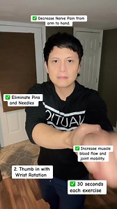 71K views · 2.2K reactions | ✅ Carpal Tunnel Syndrome and Median Nerve Release.Instant Pain Relief in 30 seconds. Perform all exercises 30 seconds each. Alleviate Wesit and hand Pain, numbness and weakness. #carpaltunnel #carpaltunnelsyndrome #nervepain #everyonefollowers #amazingvideo #trendingreelsvideo Doc Jun Jun Reyes | Jun Reyes | Facebook