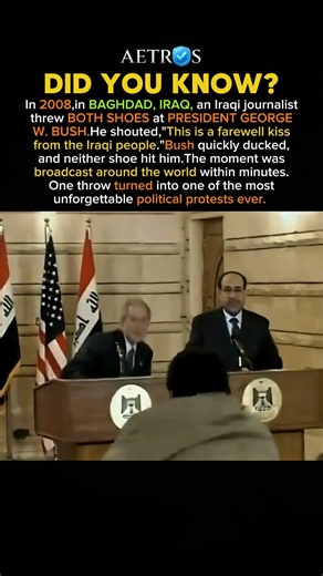 The Shoe Throw That Shocked the World #history #facts