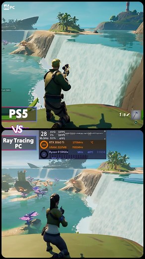 PS5 vs Ray Tracing in Gaming PC: Fortnite Benchmark Comparison