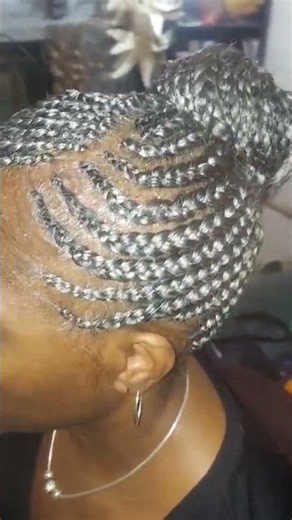 💫 Side-swoop braids a braided bun = a look that never goes out #NaturalHair #BraidStyles #HairInspo
