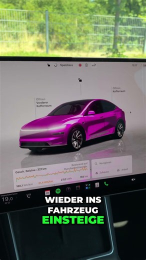 Tesla Klimaanlage: Die beste Funktion bei Hitze! #shorts