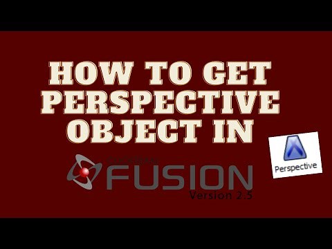 How to get Perspective Object in Clickteam Fusion 2.5