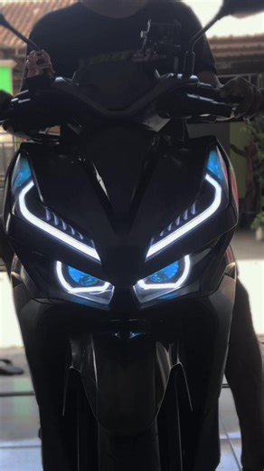 PAKET BILED VARIO125NEW SPESIFIKASI: *BILED AES TURBO EXPERIENCE V2 *SHROUD BMW *DEMON ICE BLUE *ALIS AES PUTIH *HOLDER VIXION ORI *KABEL SET RELAY