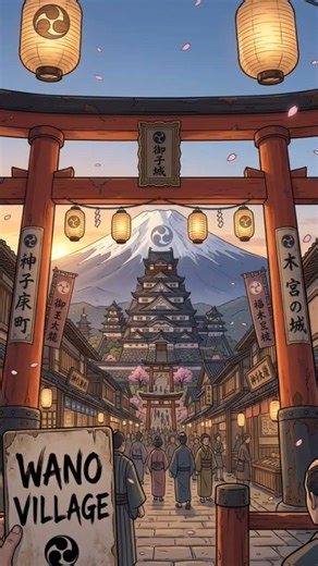 Free Wallpaper Wano Village for your Phone #anime #onepiece #japan