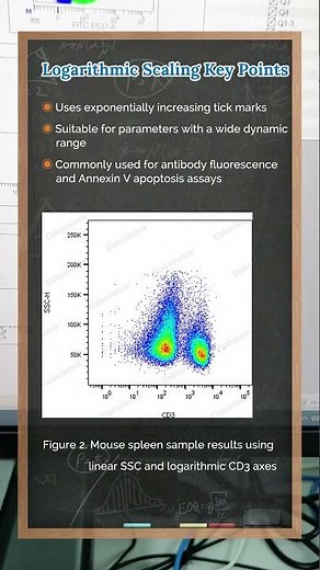 Application of Biexponential and Logarithmic Scaling in Flow Cytometry Data Analysis (Part 1)