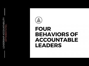 What distinguishes truly accountable leaders from the rest