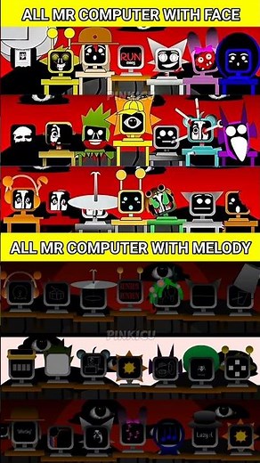 🔥ALL MR COMPUTER WITH FACE Vs ALL MR COMPUTER WITH MELODY🔥 #sprunki #shorts #roblox #shortsfeed