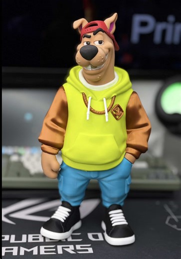 🫟 Urban Scooby-Doo 📂File in Bio 🪀Filament: PLA filamentunger 👯‍♂️Design by @SolidMatterStudio 🖨️Printer: @BAMBULAB Official A1 /P2S 💻Slicer:Bambu Studio #printwarrior #3dprinting #3ddruck #scooby