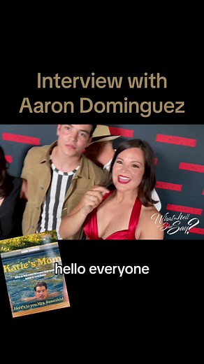 Aaron Dominguez and Julia Tolchin on the green carpet for Katie's Mom Movie at @Dances with Films Special appearance of Blanca and Nicolas Dominguez Interview by Vanessa Lua #whatthehelldidshesay #redcarpet #vanessalua #selfieinterviews #speakingspanish #dwf2023 #filmfestival Special thanks to PMG PR