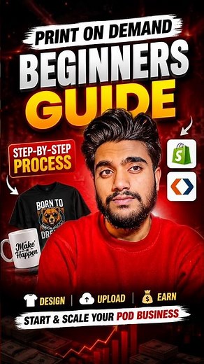How to Start Print on Demand (2026) 💰 | Complete Beginner Guide | Shopify + POD #dropshipping