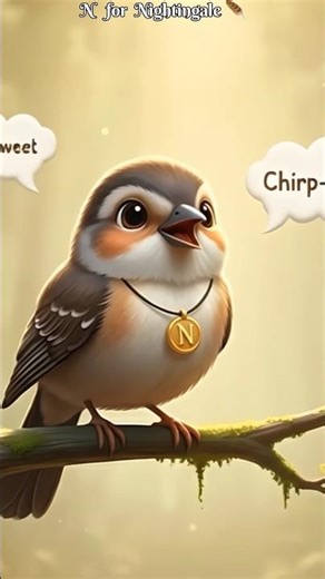 N for Nightingale | ABC Animals for Kids | The KidzVerse