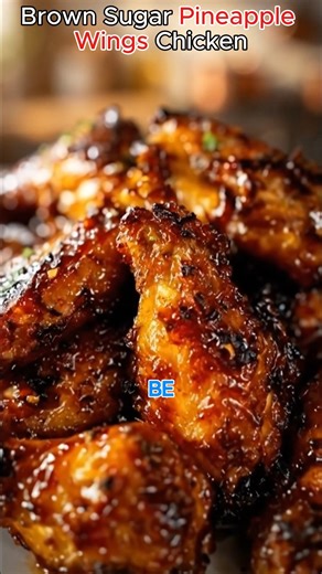 Irresistible Brown Sugar Pineapple Wings Chicken in 40 Minutes | Recipes sophia