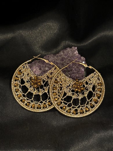 Handmade Thread Hoop Earrings: Lightweight Statement Jewelry - Etsy