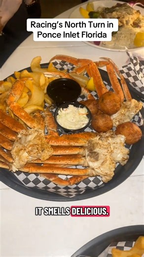 Over in Ponce Inlet Florida Racing's North Turn has a lot history when it comes to car racing. On top of that they have fantastic food and even better staff ❤️ Thankyou for having us #ponceinlet #seafood #NASCAR #foodie #thehughleys | The Hughley’s
