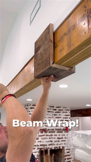 How to Wrap an LVL Beam #diy #remodel #woodworking #construction #realestate #building #entrepreneur #interiordesign #carpentry #tools | WINNI