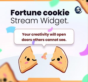 Stream Widget - Fortune Cookie - React to Alerts and Channels Points - Instant Download - Etsy