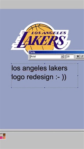 nba paint on Instagram: "Los Angeles Lakers logo redesign. Which team should I do next??"