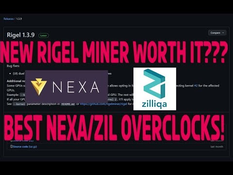 Rigel 1.3.9 released, should you upgrade? Best nvidia efficiency overclock settings for nexa/zil