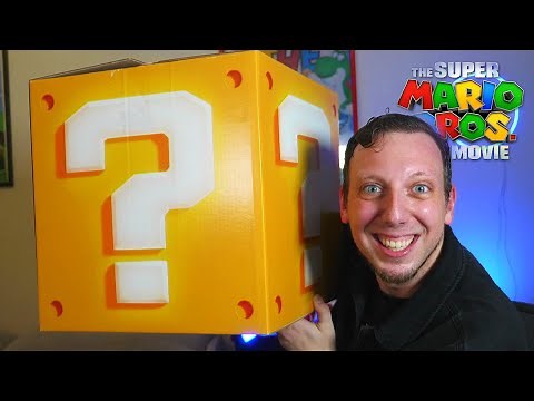 Unboxing a Giant QUESTION BLOCK! | Super Mario Bros Movie