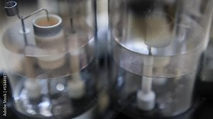 Details from a hollow cathode atomic aborption lamp used for chemical analysis of heavy metals and other metalloids