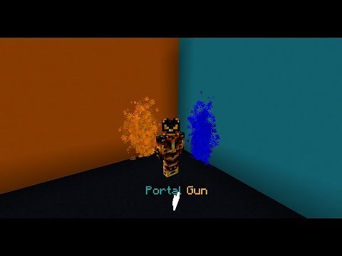 Custom Datapack: Portal Gun in Minecraft.