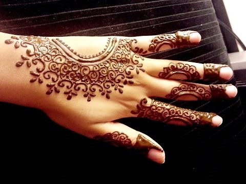 Arabic Henna Design - Simple Easy Mehendi Tutorial