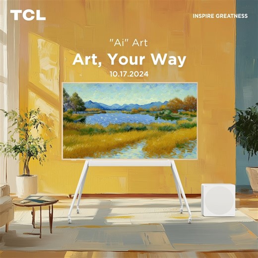 Feeling creative? Let TCL NXTFRAME’s AI art feature generate personalized designs to match your style or mood. Your living room just became your own art gallery. #SeamlessArtBeyondSpace #TCLNXTFRAMETV #TCLInspireGreatess #TCLPhilippines | TCL Electronics