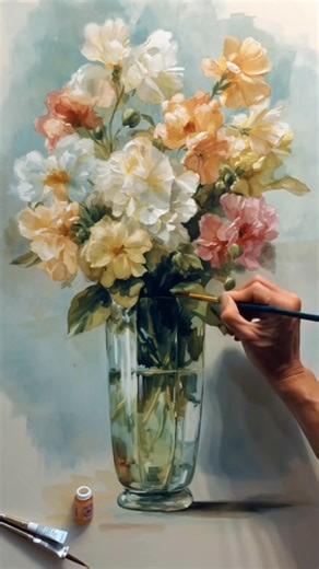 Watercolor painting by Terra Thomas #watercolor #watercolorpainting #painting #art | WetBrush Artistry