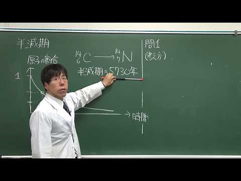 【化学基礎・演習】放射性同位体と半減期