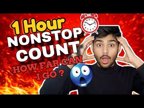 I Tried 1 Hour Counting Without Stopping… Crazy! 🔥😱